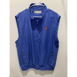 Donald Ross Mens L Large 1/4 Zip Golf Vest Blue Performance Philippines 127277